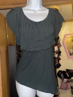 New York & Company Sleeveless Ruffle Top!
